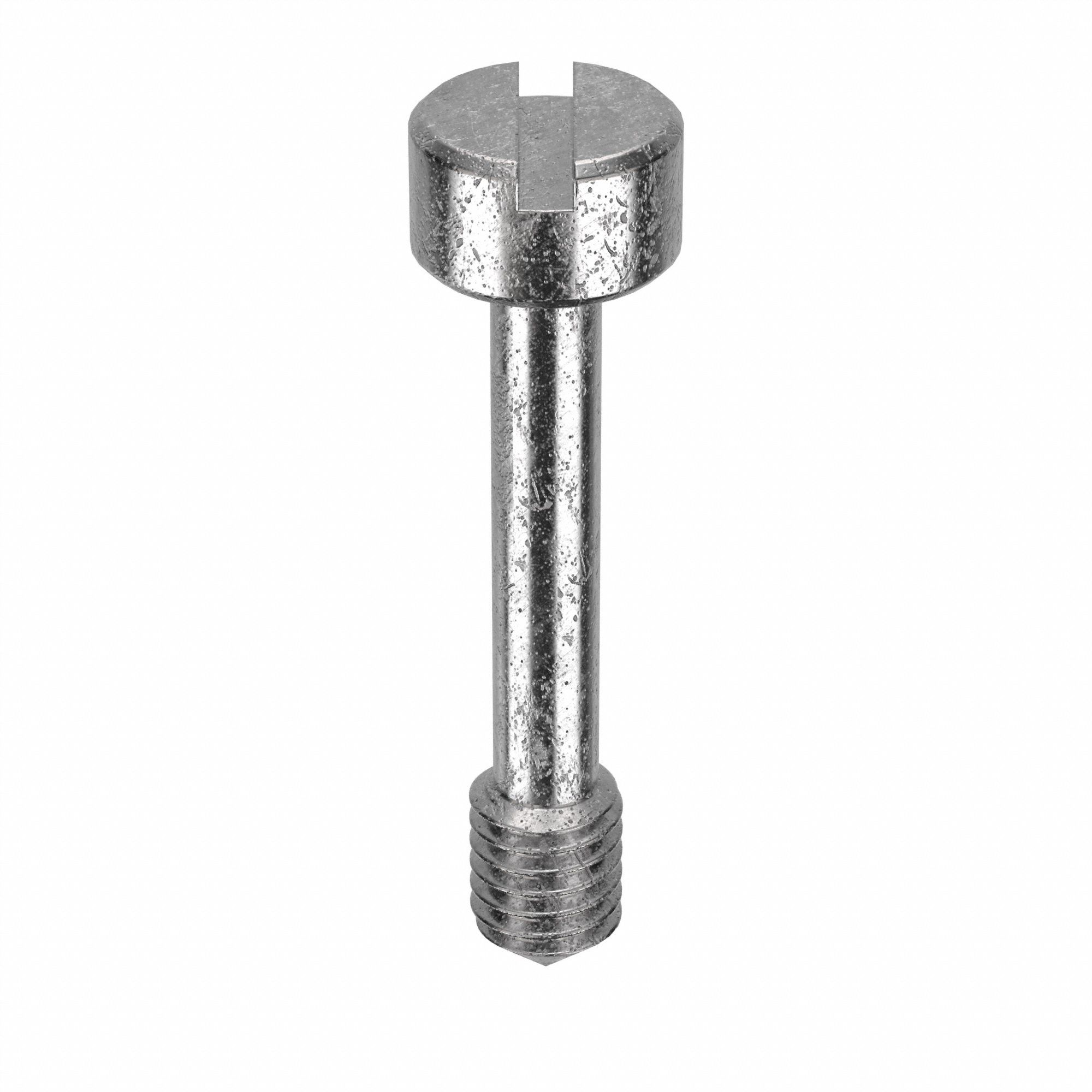 Captive Panel Screw: #10-32 Thread Size, 13/16 in Lg, Smooth, Round Head, Slotted, 18-8, Plain, 5 PK