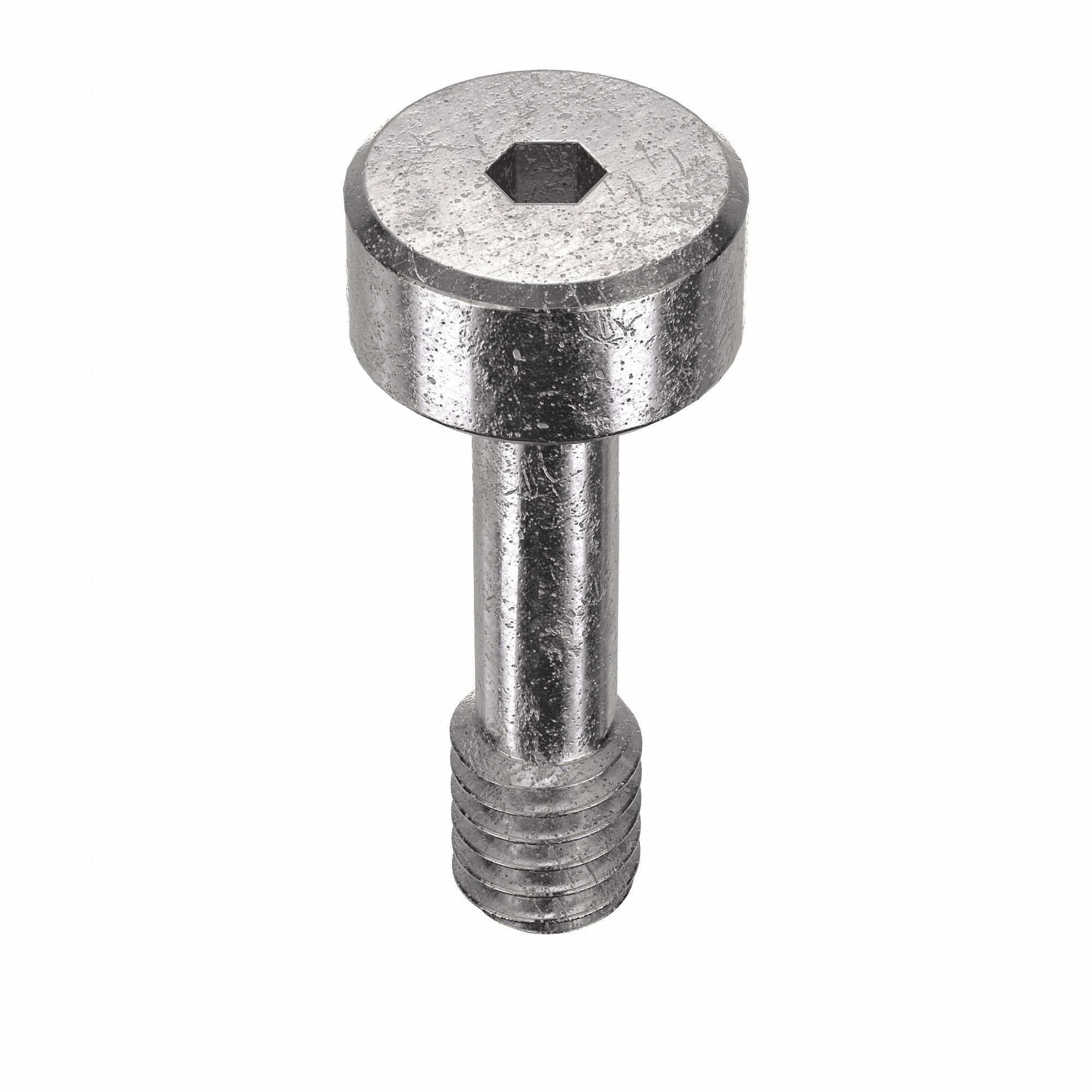 Captive Panel Screw: #8-32 Thread Size, 1/2 in Lg, Smooth, Round Head, Internal Hex, 18-8, 5 PK