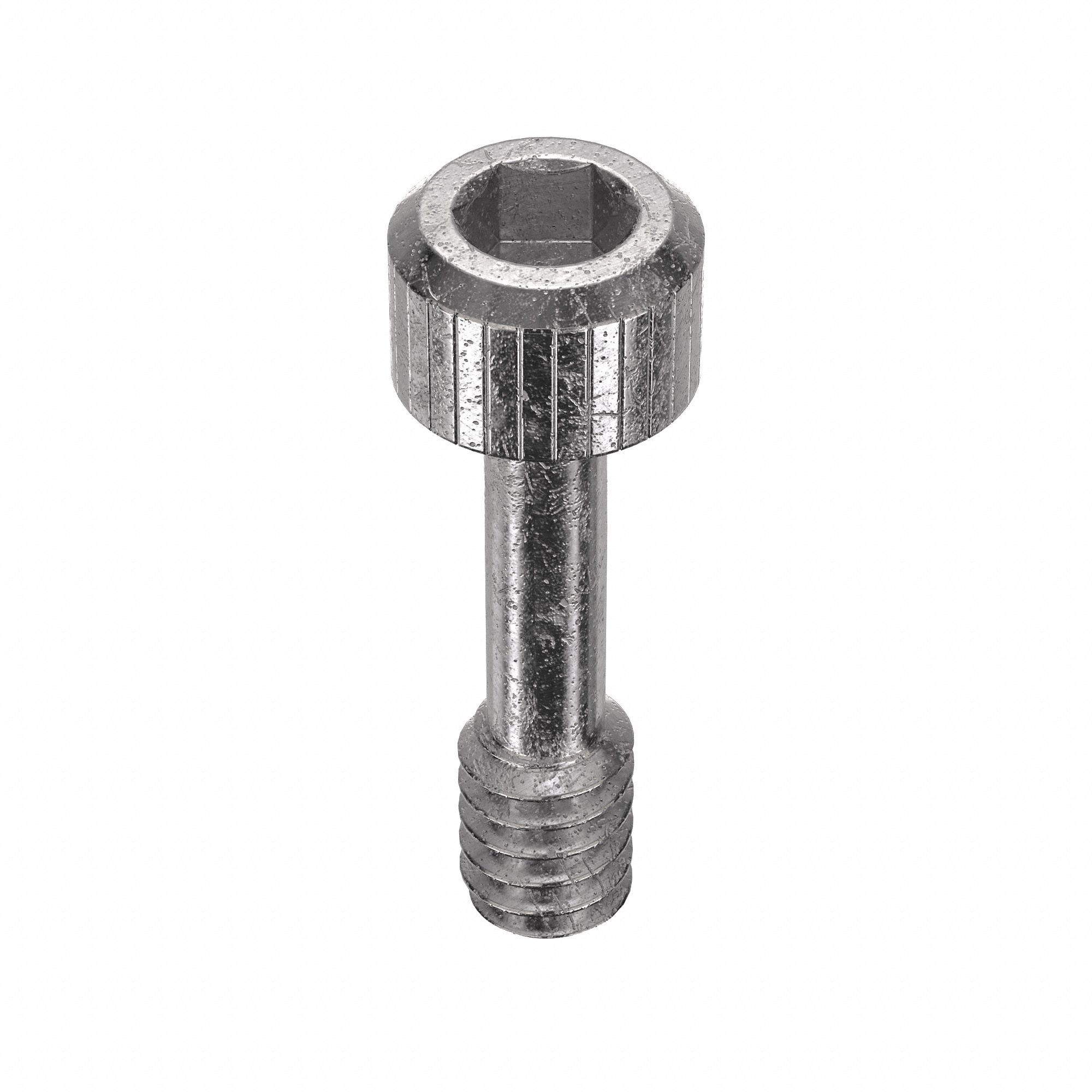 CAPTIVE PANEL SCREW, #4-40 THREAD, 11/32 IN L, 5/32 IN MIN THREAD L, KNURLED, PLAIN, 5 PK