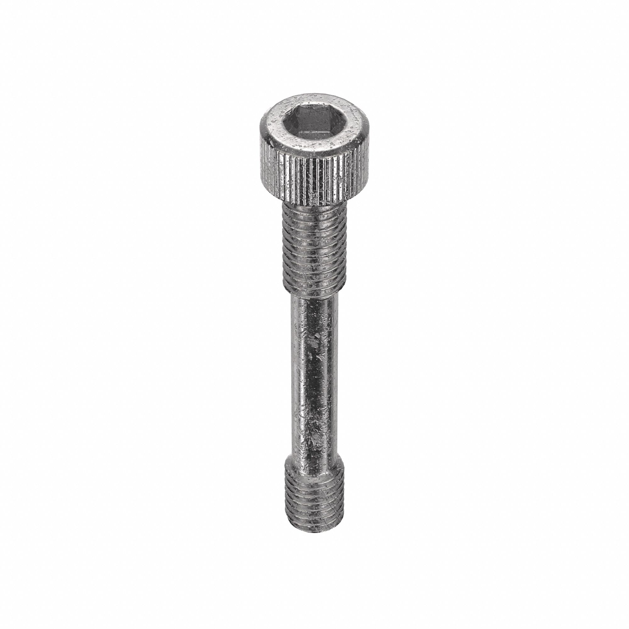 Captive Panel Screw: #10-32 Thread Size, 1 3/16 in Lg, Knurled, Round Head, Internal Hex, 18-8, 5 PK
