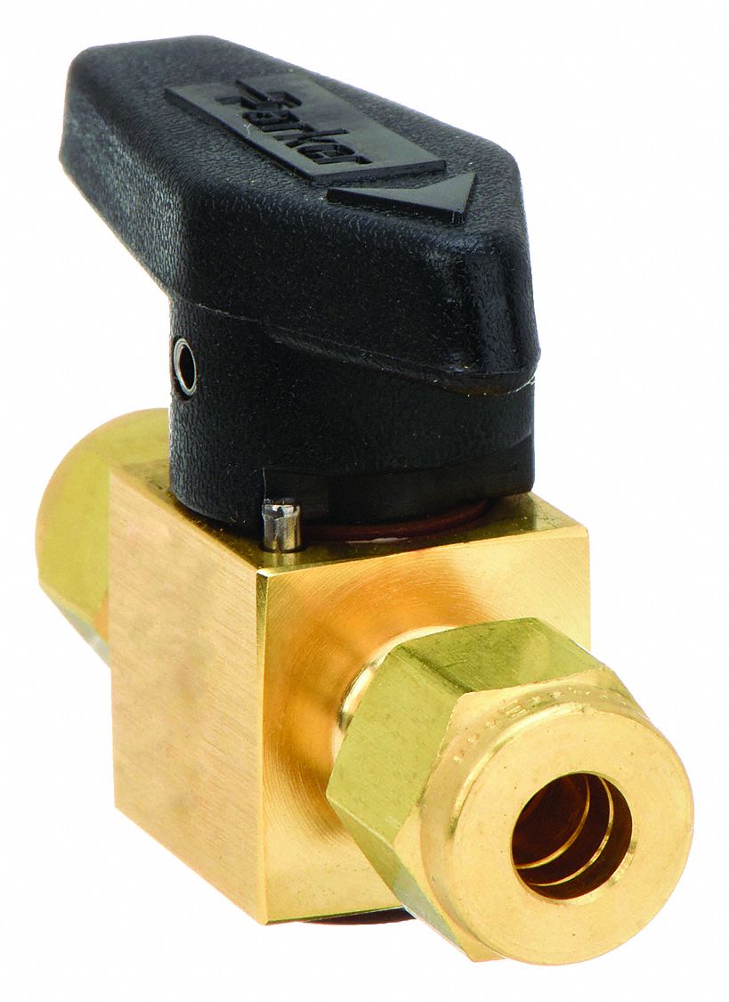 Rotary Plug Valve, 1/4 In, Brass, 1/4 Turn