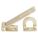 LATCHING SAFETY HASP,BRASS