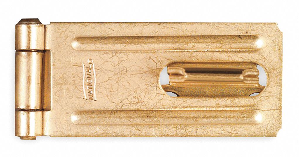Latching Safety Hasp Steel 3-1/4 in L