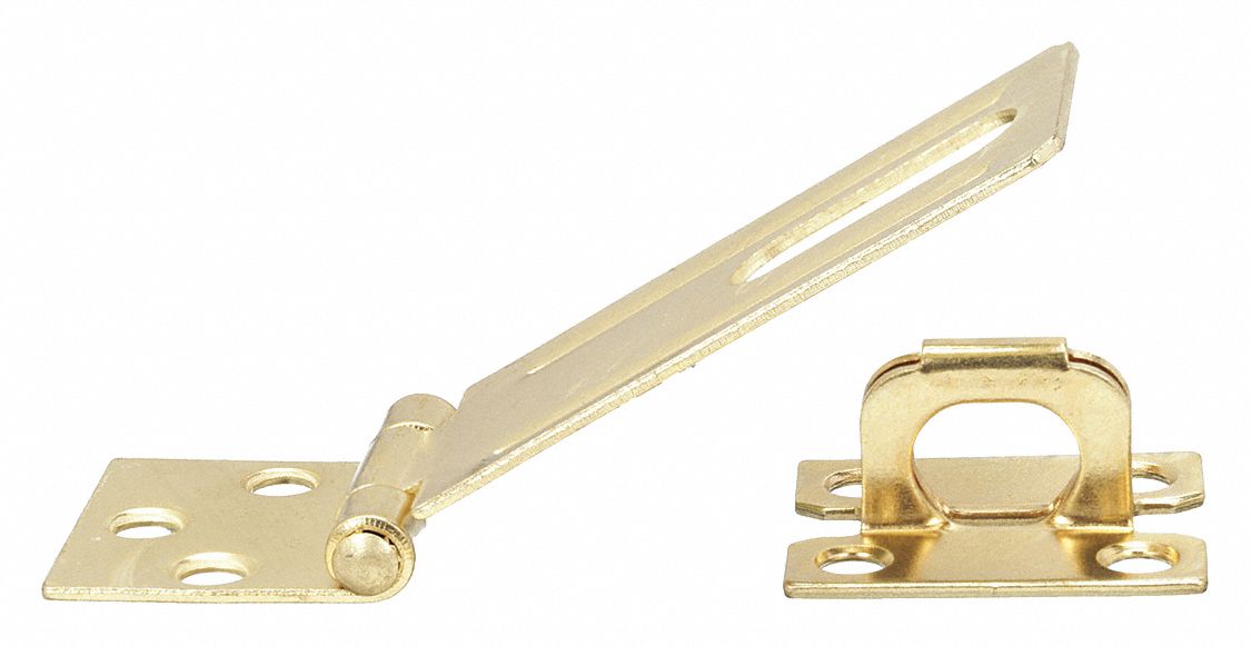 LATCHING SAFETY HASP,BRASS