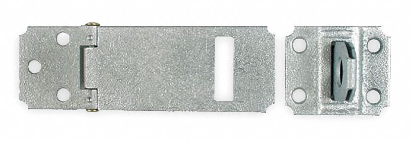 Fixed Staple Hasp Galvanized 3 1/2 L