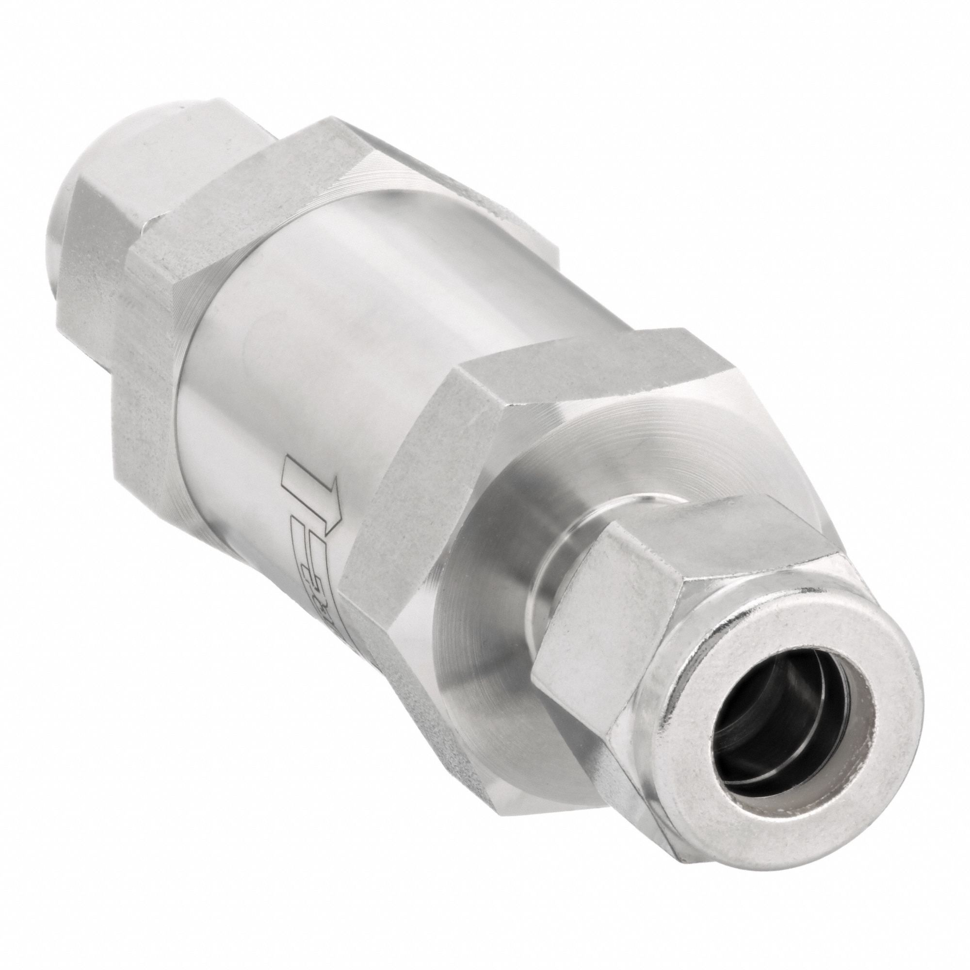 Compression Fitting Adapter: 1/2 in OD x 1/2 in OD Fitting Size, Compression x Compression