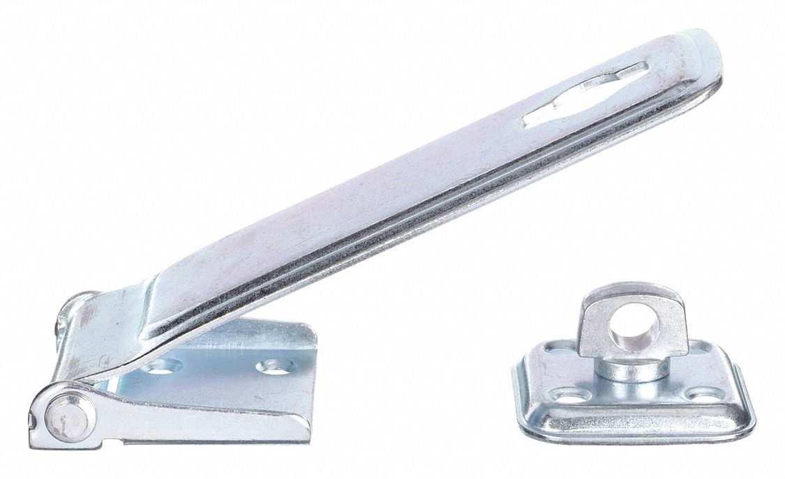 LATCHING SWIVEL SAFETY HASP,ZINC