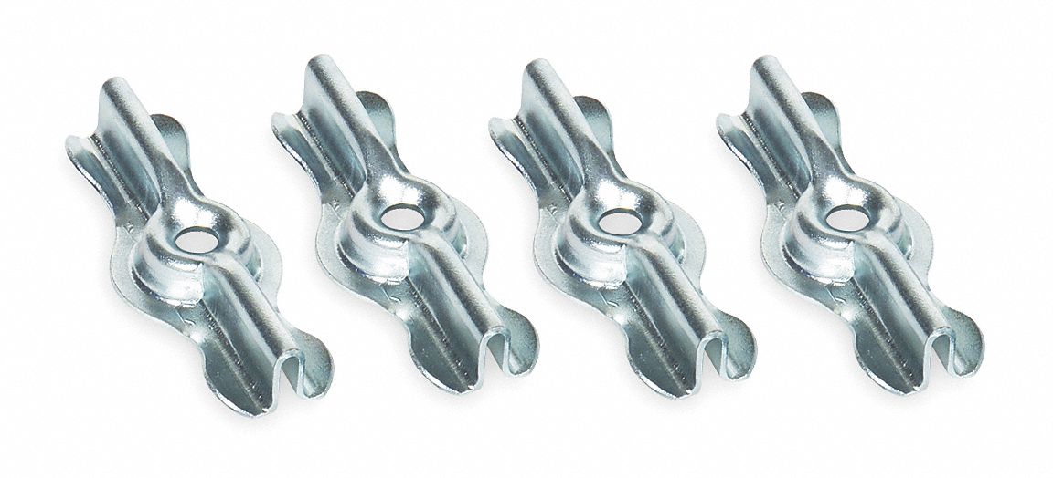 GRAINGER APPROVED Turn Button Latch Lock, Steel, Zinc, 2 in Lg, 2 in