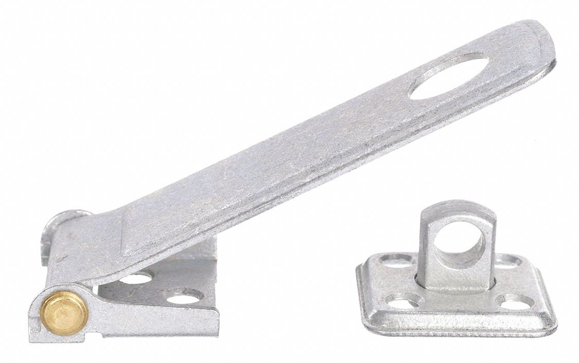 LATCHING SWIVEL SAFETY HASP,ZINC