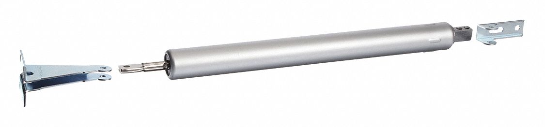 Door Closer: Std Mounting Type, Aluminum/Stainless Steel, 10 1/2 in Lg