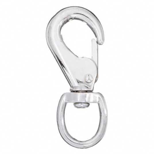 Swivel-Eye Bolt Snap Hook Marine Grade 316 Stainless Steel Rotate Oval Ring  Spring Loaded 65mm