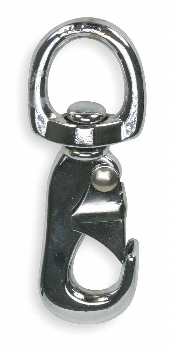 GRAINGER APPROVED Snap Bolt, SwivelEye Panic Snaps, 4 5/16 in Overall