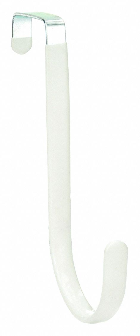 CROCHET DE PORTE ACIER BLANC PQ 2