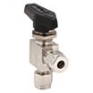 Stainless Steel Angle Mini Ball Valves, 1-Piece Valve Structure