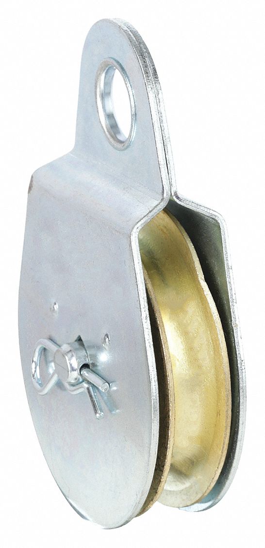 Pulley: Fixed, 1 Sheaves, For 11/16 in Rope Dia - Max, 3 in Sheave Outside Dia