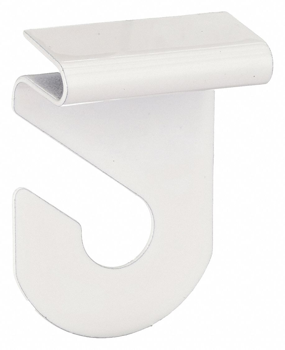 HOOK CEILING STEEL WHITE PK2