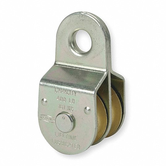 Stanley National Hardware 3213BC 2" Zinc Plated Fixed Single Pulley 