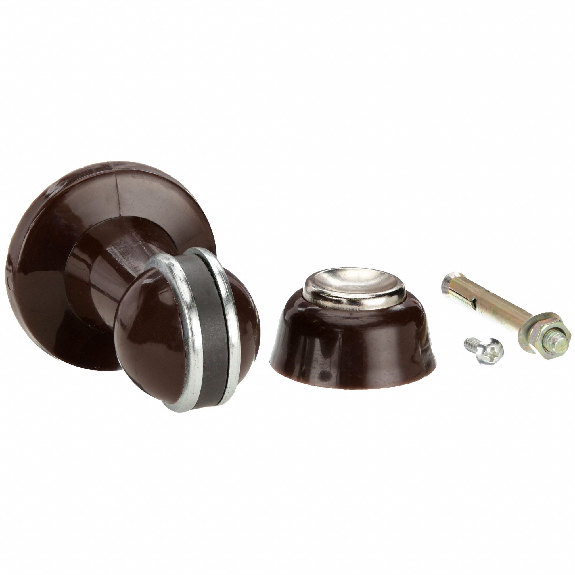 GRAINGER APPROVED Door Holder, Brown, Wall/Floor 1RCU11RCU1 Grainger