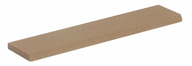 Reamer Stone: Beveled, 5 in L x 1 in W x 3/16 in H, Aluminum Oxide, Medium, MT125