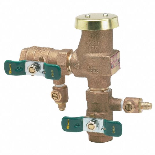 WATTS AntiSiphon Backflow Preventer, Bronze, Watts 800 Series, NPT