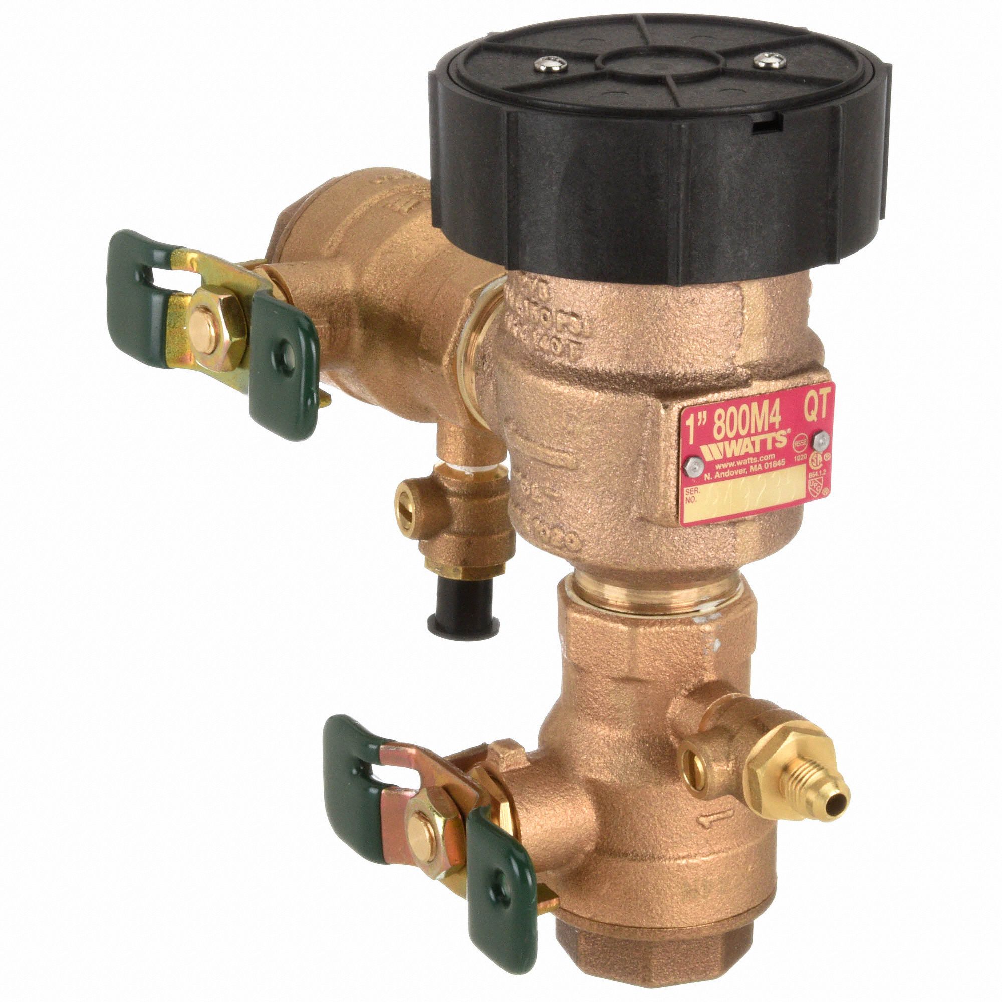 WATTS Anti-Siphon Backflow Preventer: Watts 800, 1 in Size, NPT, Bronze ...