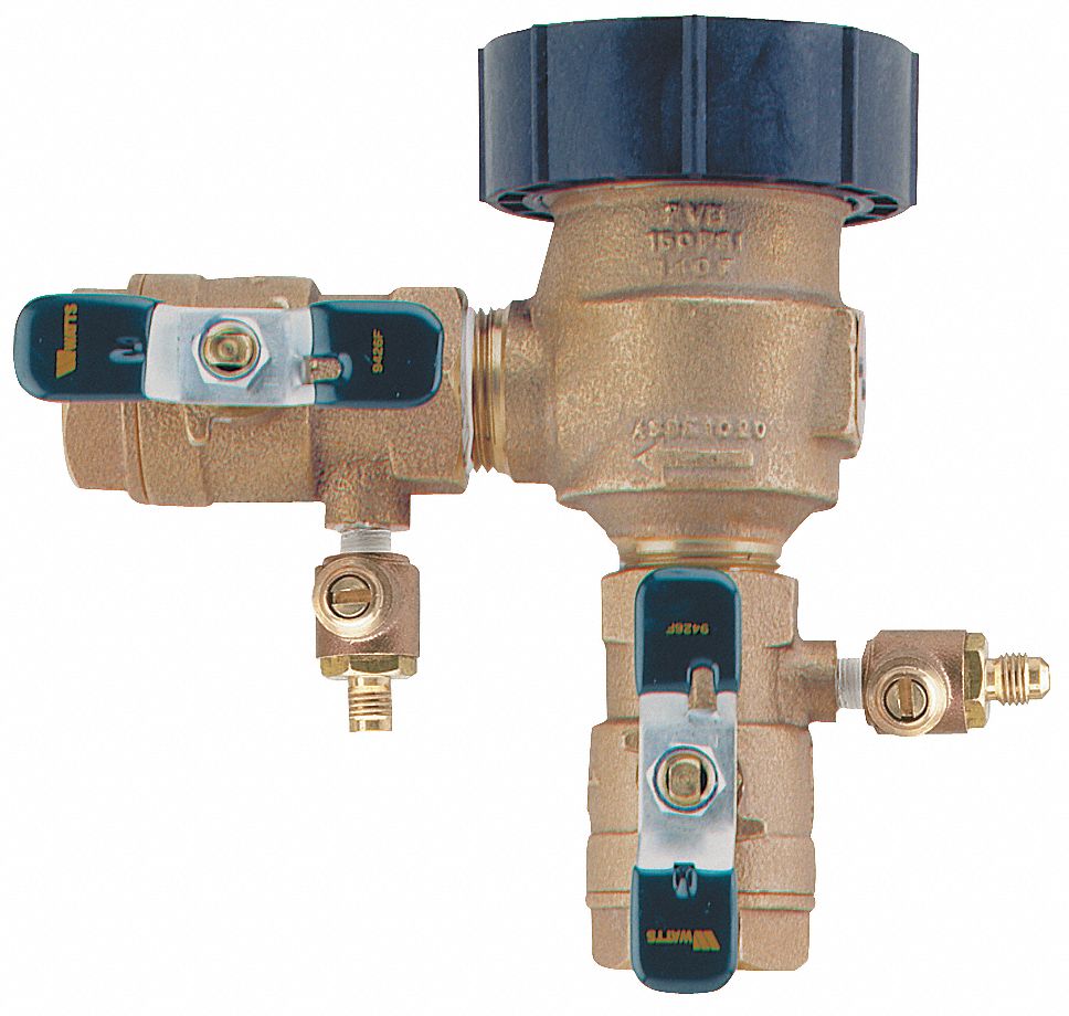 WATTS Anti-Siphon Backflow Preventer, Bronze, Watts 800 Series, NPT ...