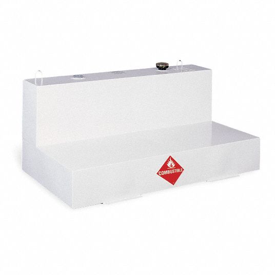 White, L-Shape, Liquid Transfer Tank - 1RD44