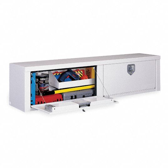 Topside Truck Box, White, 11.3 cu. ft. - Grainger