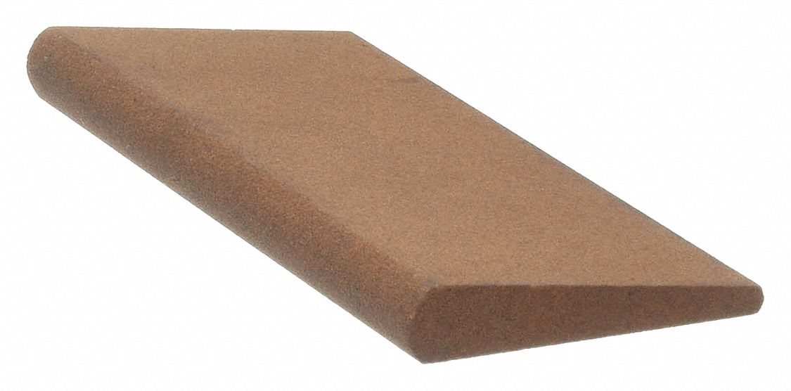 Slip Stone: Round, 4 in L x 1 in W x 7/16 in H, Aluminum Oxide, Medium, MS14