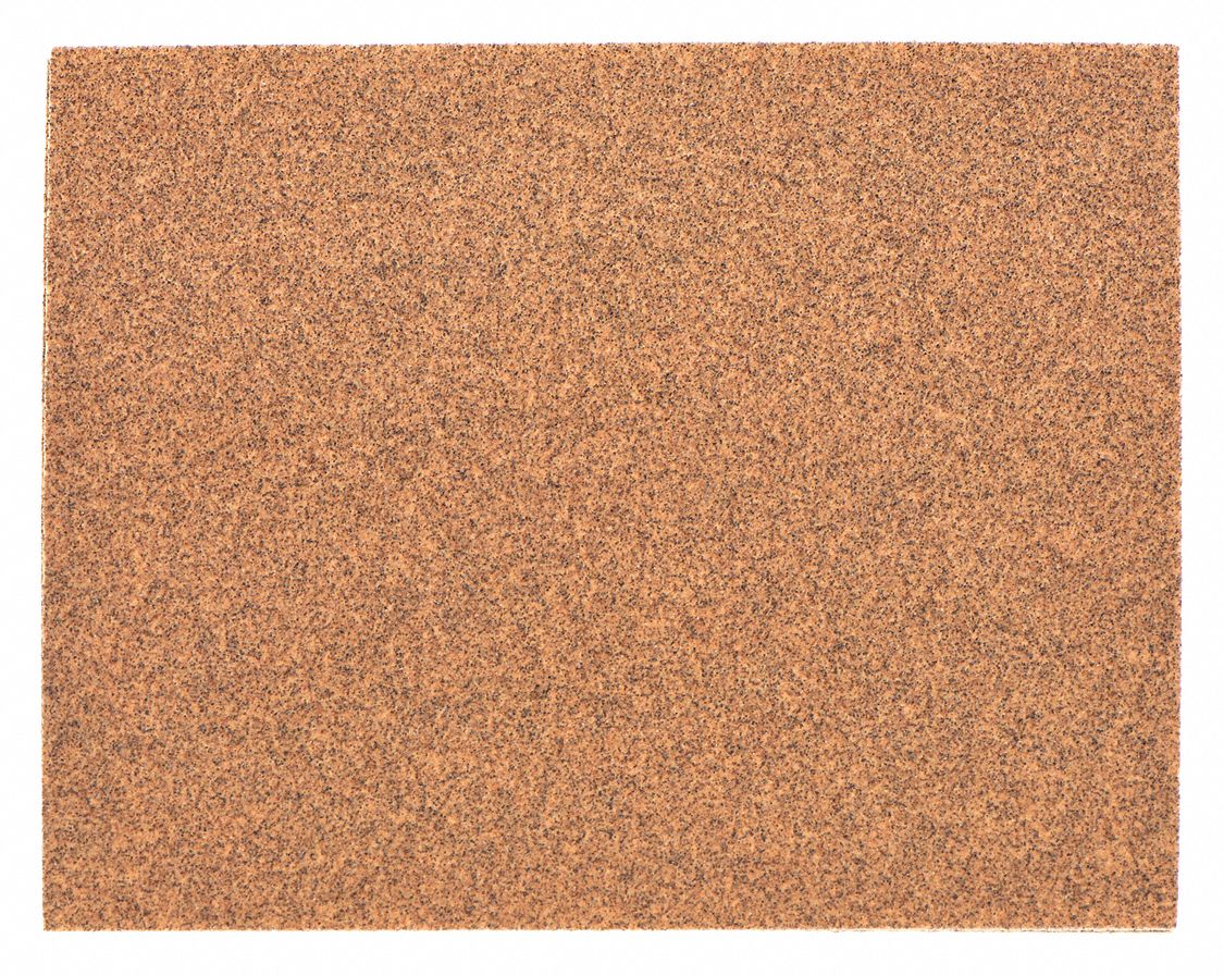 Sanding Sheet: 4 1/2 in W x 5 1/2 in L, Aluminum Oxide, P150 Grit, C Wt Paper, A215, 6 PK