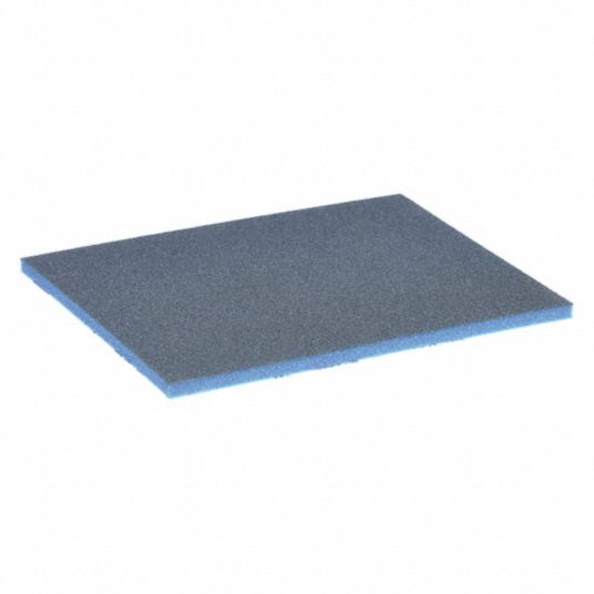 NORTON, 4 1/2 in W x 5 1/2 in L x 3/16 in T, Silicon Carbide, Contour