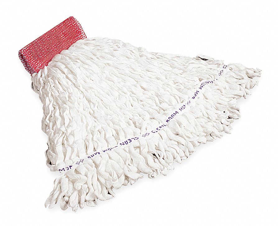 WET MOP,WHITE,POLYESTER/RAYON