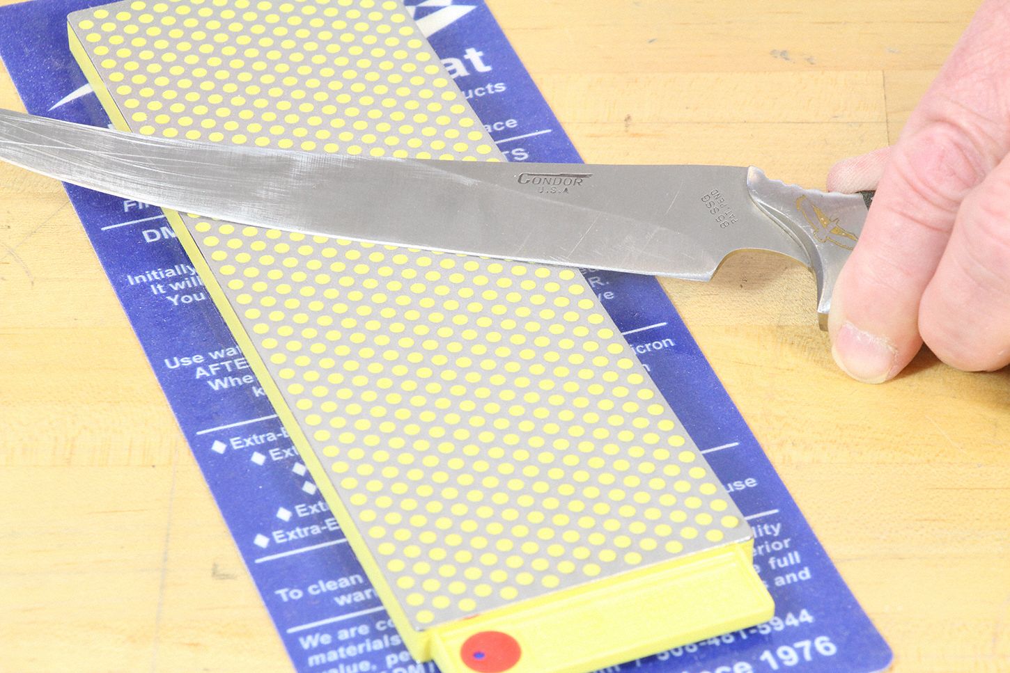 DMT Fine/Coarse Grade Diamond Double Sided Sharpening Stone, 9/25 Grit