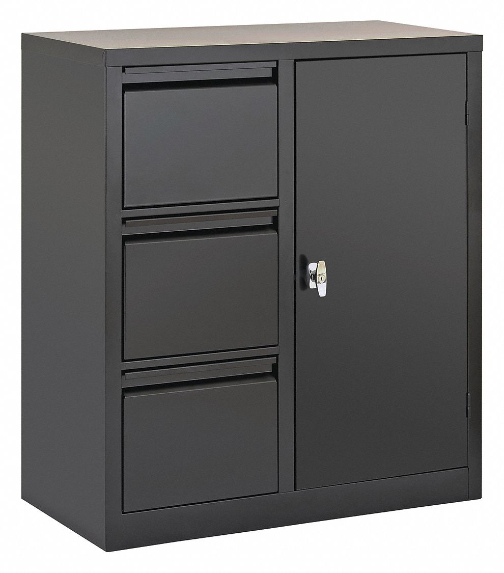 1RG44 - Cabinet Combo File 36Wx18D Black