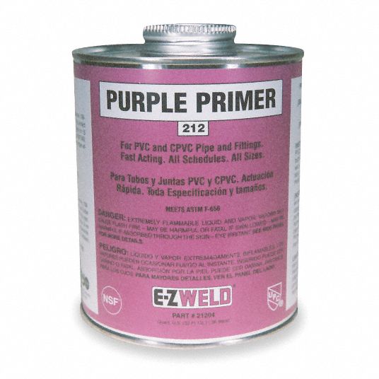 ALPHA METALS Purple Primer, Size 32, For Use With PVC and CPVC Pipe and