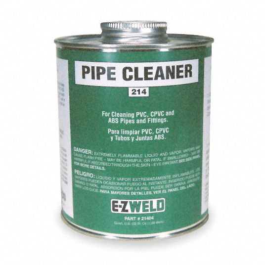 Clear Pipe Cleaner, Size 16, For Use With PVC and CPVC Pipe and ...