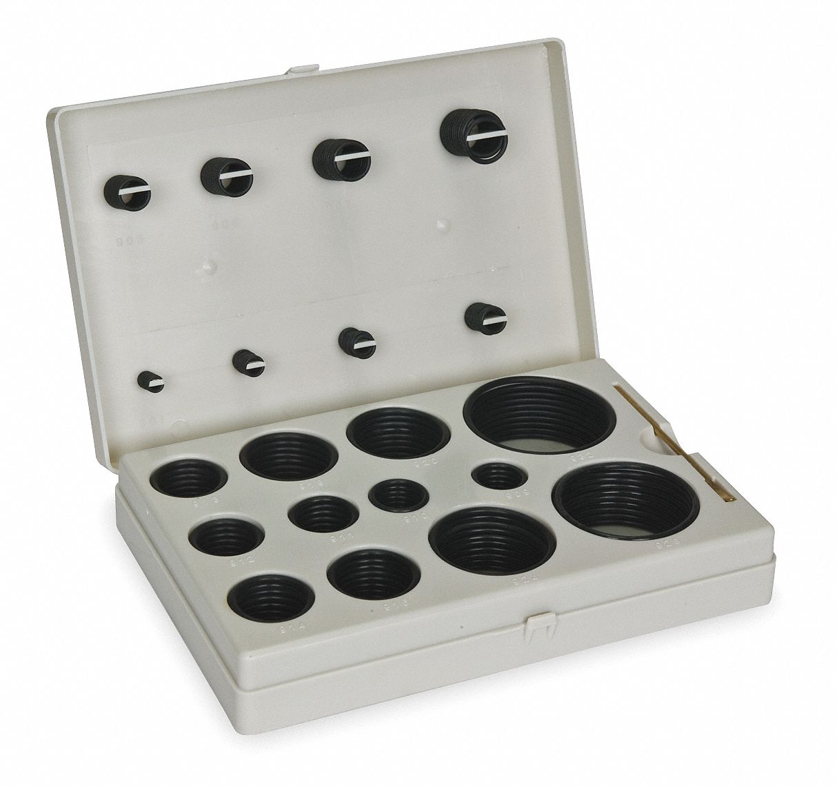  APPROVED O Ring Assortment, Buna N, 90 Shore A SAE, Number of Pieces: 212, Number of Sizes: 20   1RGX8|1RGX8   