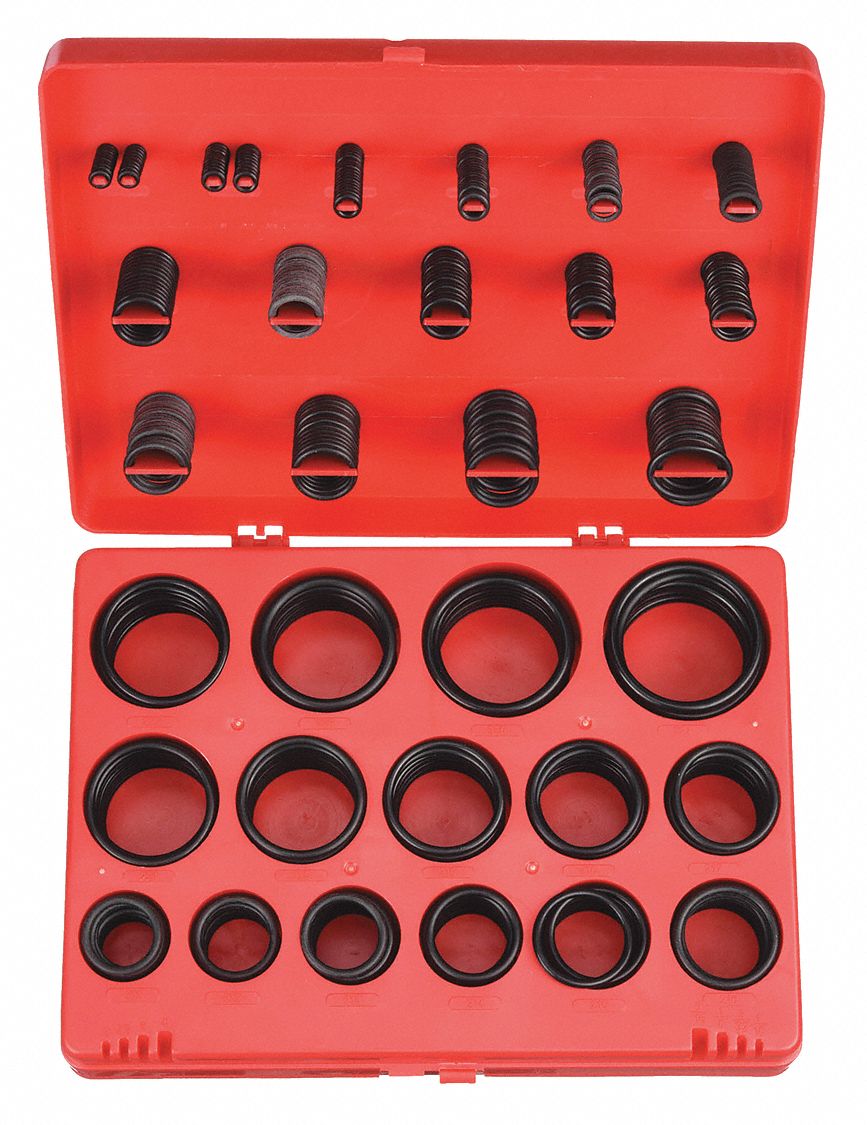 O-RING ASSORTMENT,BUNA N,385 PCS,30 SZS