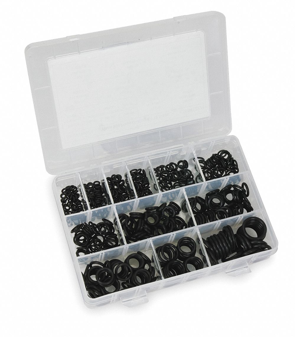O-RING ASSORTMENT,VITON,550 PCS,12 SIZES