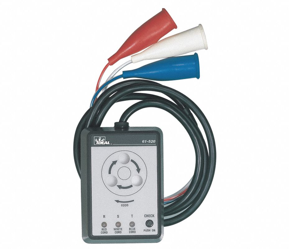 Ideal probador de secuencia de fases rango de voltaje hasta 600vca 