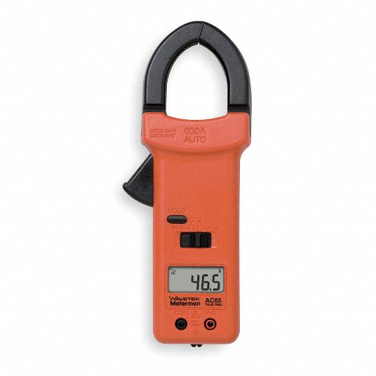 Digital Clamp On Ammeter, 1.6 in (41 mm) Jaw Capacity Grainger