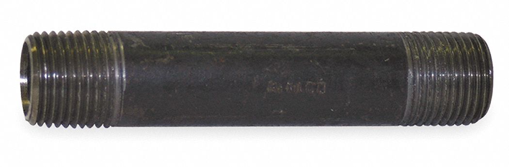 GRAINGER APPROVED 82403GR Black Pipe Nipple,Threaded,1/2x2-1/2 In 1RJX1