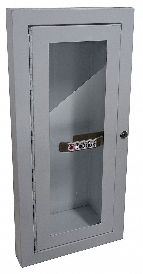1RK38 - Fire Extinguisher Cabinet 10 lb White