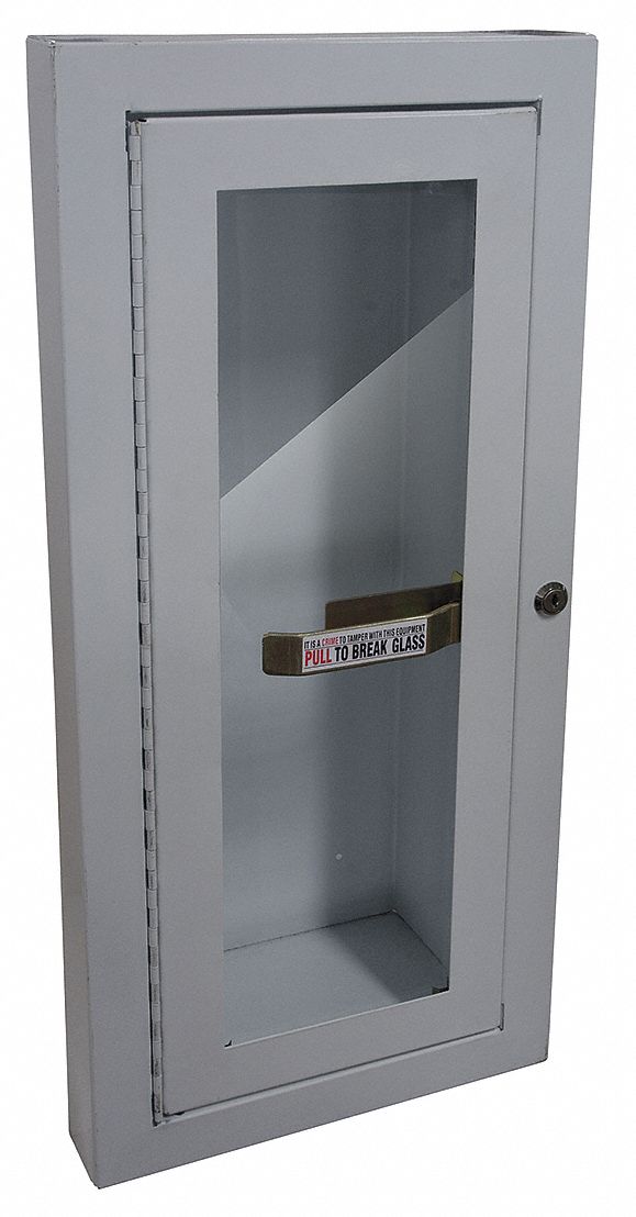 For 5 lb Tank Wt, Cabinet, Fire Extinguisher Cabinet - 1RK37|1RK37