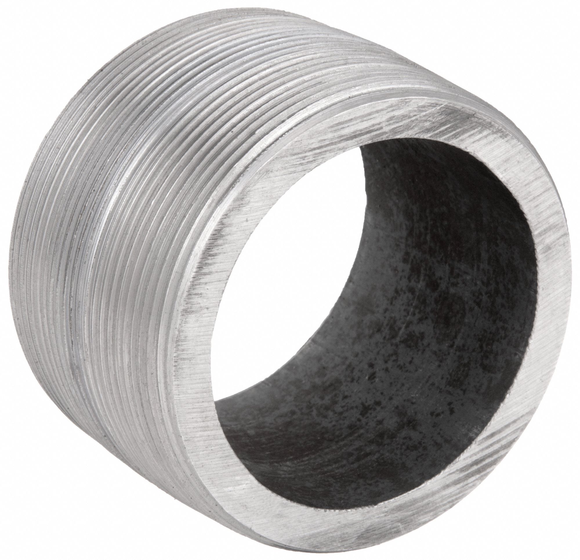 Nipple: Black Steel, 4 in Nominal Pipe Size, 2 7/8 in Lg, Fully Threaded, Schedule 160, Seamless