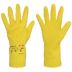 Natural-Rubber Latex Chemical-Resistant Gloves with Flocked Cotton Liner, Unsupported