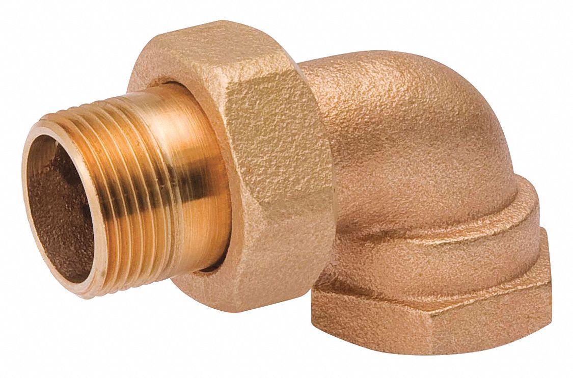 GRAINGER APPROVED Radiator Elbow and Tailpiece, Brass, Pipe