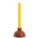 FORCED CUP PLUNGER, CUP, RUBBER, 8 IN HANDLE L, 4 IN MAX DIAMETER, PLUNGER