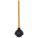 FLANGE PLUNGER, FLANGE, RUBBER, 21 IN HANDLE L, 6 IN MAX DIAMETER, PLUNGER