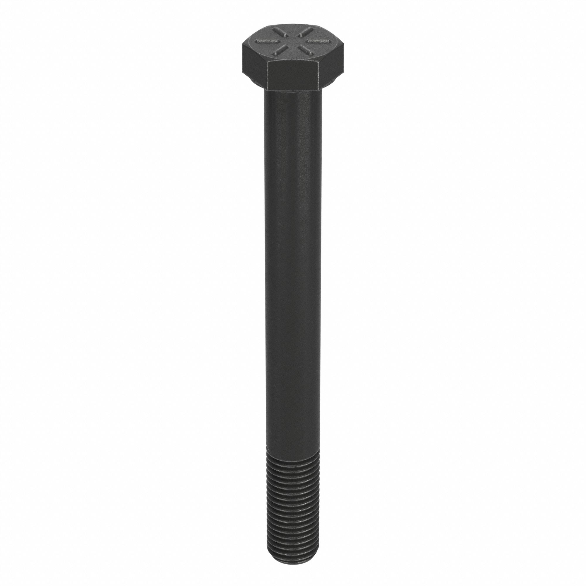 Hex Head Cap Screw: Steel, Grade 8, Black Oxide, 1"-8, Coarse, 10 in lg, Made in USA*, Inch